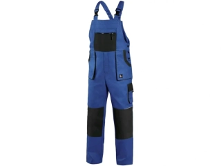 Nohavice CXS LUXY ROBIN modro-čierne s náprsenkou